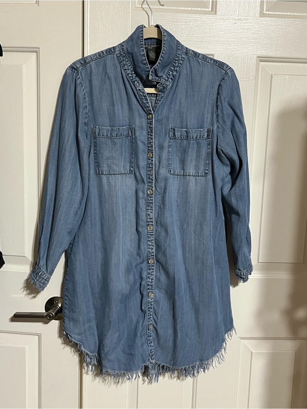 Chelsea & Theodore Light Blue Soft Denim Button-Down Dress
15-04 ABC